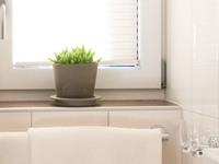 Liebevoll eingerichtete Badezimmer